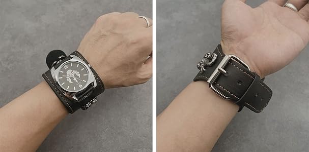 Amazon.com: Vigorbee Punk Scorpion Skull Watch for Men Women